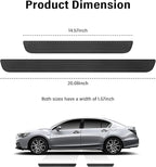 4PCS Car Door Sill Protector,Anti-Scratch & Waterproof Car Door Sills Scratch Protection,Universal Car Exterior Accessories Automotive Door Entry Guard for Car,Truck,SUV (Black, Width 1.57")