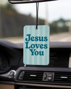 Purple and Blue Christian Car Air Freshener 4 Pcs for Women Girls | Preppy Religious Car Accessories Mirror Decor, Christian Hanging Air Freshener for Cars Closet Drawer Books