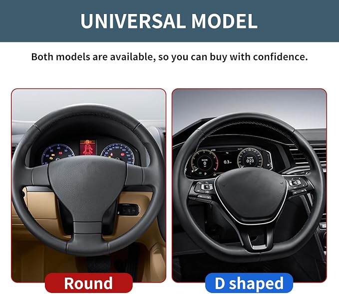 Car Steering Wheel Cover 15 inch, Microfiber PU Leather Elastic Steering Wheel Protector, Anti-Slip Breathable Car Interior Accessories for Most Cars (Dark Green)