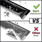 in-Channel Window Visors Rain Guards Vent Deflectors for Truck Window Shield for Chevy Silverado/GMC Sierra 1500 Crew Cab 2019-2025, 2500HD 3500HD 2020-2025, Stylish Vent Shade Wind Deflectors 194805
