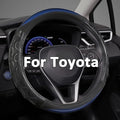 Steering Wheel Cover for Toyota, Auto Car Steering Wheel Cover for Toyota Highlander Rav4 Corolla Camry,Standard Size - Blue