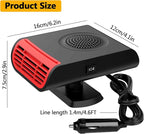 Car Heater - 2024 new upgrade 12V 150W Fast Heating Car Defroster,2-in-1 Automobile Cigarette Lighter Heater & Cooling Fan for All Cars