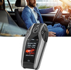 Key Cover LCD Universal Smart Fob,Keyless Entry and Remote Control Universal TK800+ LCD Touch Sn Smart Key Remote Keyless Entry for All Start Stop Engine Button Red(Silver)