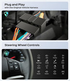 Car Radio Stereo for Honda CR-V 06-11, Wireless CarPlay & Android Auto | 9-inch IPS touchscreen, 64G storage, 5G WiFi GPS, Bluetooth FM AM SWC, plug-and-play, HD backup camera