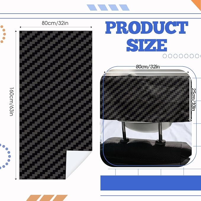 Car Seat Towel Covers with Storage Bag, 63 x 32 Inch Universal Non Slip Waterproof Sweat Protector for Car Truck, Gym Swimming Running, Machine Washable(2 Pack,Carbon Fiber Textured)