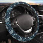 Manatees Steering Wheel Cover Anti-Slip,Sweat Absorption Universal 15 inch Steering Wheel Covers Cute car Accessories for Men Women