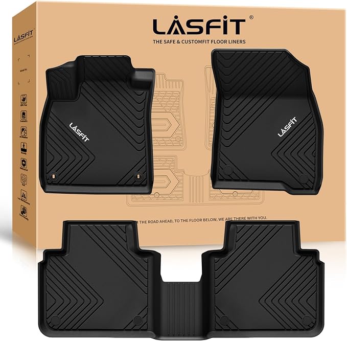 Floor Mats for Honda Accord Sedan 2026 2025 2024 2023 (Gasoline & Hybrid), All Weather Protection Custom Fit Anti-Slip TPE Floor Liners,1st & 2nd Row, Black