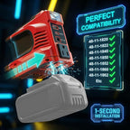 220W Power Inverter Compatible with Milwaukee 18V Battery, DC 18V to AC 110V-120V Portable Power Supply Inverter with 1 AC Outlet, 1 USB & Type-C, 1 12V DC & 200LM LED (Tool Only)