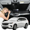 for Buick Enclave 2018-2024 2025 Windshield Sun Shade - 4 Layers Car Sunshades for Front Windows Shade Cover Custom Fit Enclave Sun Visor 250T Retractable Shade Blocks UV Rays Car Accessories
