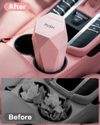 Car Trash Can with Lid - 2 Pack, Car Accessories for Interior, Leakproof Vehicle Garbage Can with 30 Attached Trash Bags, Multipurpose Organizers and Storage for Home, Office, Pink