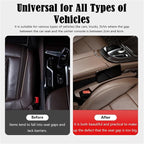 Leather Car Seat Gap Filler Universal for Car, SUV, Truck Fit Organizer Fill The Gap Between Seat and Console Stop Things from Dropping, Set of 2 (Brown)