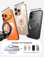for MagSafe Car Mount,Car Accessories for Women Men [2025 Ultra] Magnetic Phone Holder for Car 360 Dashboard Vent Phone Mount for Car Organization iPhone 16 15 14 13 12 Pro Plus Mini,Purple
