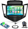 4Core 4G+64G Android Car Radio Stereo for Chevrolet Chevy Cruze 2009-2015, Wireless Carplay Android Auto, 5GWiFi+GPS, 9" Incell Touch Screen, Mirror Link, Backup Camera, Bluetooth, FM/RDS/EQ/USB/SWC
