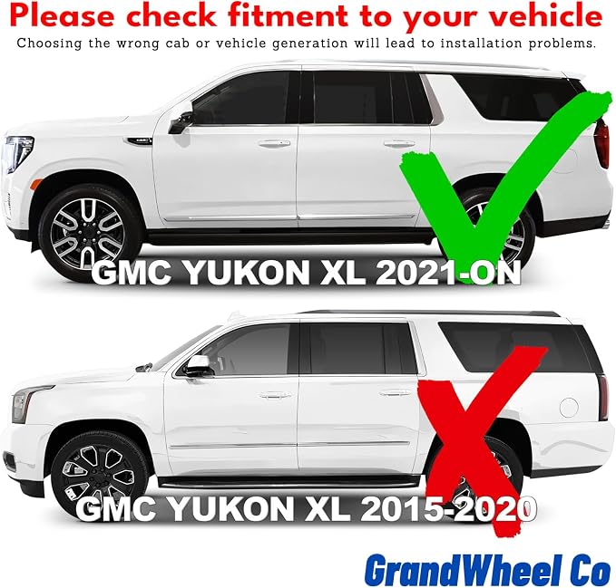 Window Deflectors Smoke Tinted In-Channel Side Window Vent Visor Deflectors Rain Guards Compatible with GMC Yukon XL 2021-2026 - 4pcs. GW0607