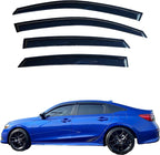 Outside Mount Window Visors Deflectors for 2016-2021 Honda Civic Sedan | Rain Guards for 16-21 Civic Sedan,Premium Rain Protection,Fresh Air Ventilation,Easy Install,Car Accessories-4PCS
