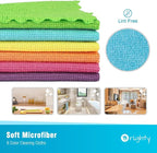 Orighty Microfiber Cleaning Cloths,150 Pack Microfiber Towels Bulk, Ultra-Soft & Absorbent Cleaning Rags, Reusable Lint Free Cloths for Car Care, House, Kitchen, 12x12 Inch