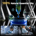 Smart Car Air Freshener with Star Light & 150ml Diffusers Oil Refills, Auto On/Off Aroma Diffuser, 3 Adjustable Modes Rechargeable Aromatizante para Carro - Car Diffuser（Mahogany Teakwood*3）