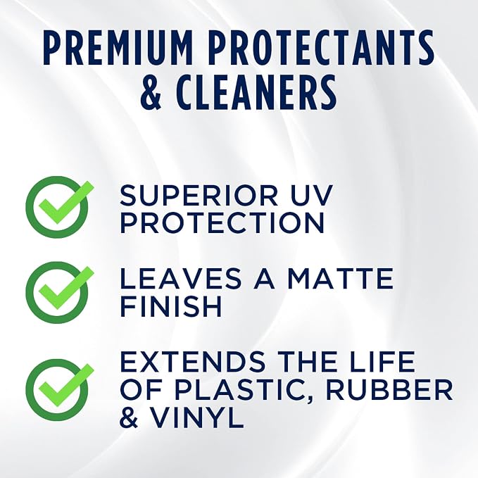 Automotive Protectant Wipes - Helps Prevent Fading & Cracking, Repels Dust, Lint & Staining, Superior UV Protection & Restores Lost Color, Exterior & Interior Car Cleaning Supplies