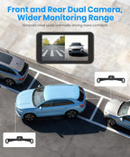 Wireless Backup Camera:1080P HD Dual-Channel Monitor, Easy Installation,Stable Digital Transmission Signal,IP69K Waterproof Night Vision Back Up Camera for Truck,SUV,Car,Vans