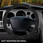 Stars Clouds Moon Steering Wheel Cover, Non-slip Breathable Neoprene Steering Wheel Covers, Women Car Accessories Universal 15 Inch Fit Auto, Suvs, Truck