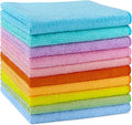 AIDEA Microfiber Cleaning Cloth, 10PK, Cleaning Rags, 11.5"×11.5" | Microfiber Towels for Cars, Lint Free Cloth, Dusting Cloth for Home, Window, Cleaning Supplies