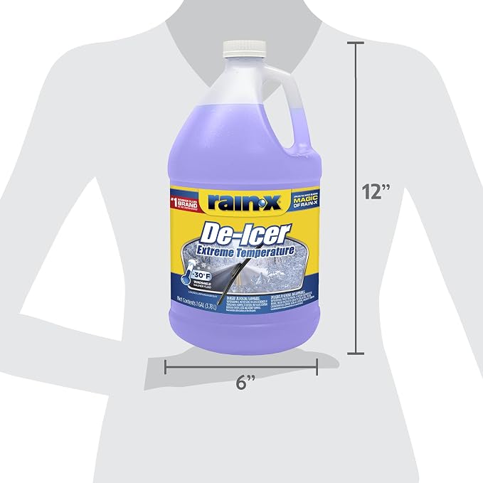 30°F Extreme Temperature De-Icer Windshield Washer Fluid - 1 Gallon (Pack of 6)