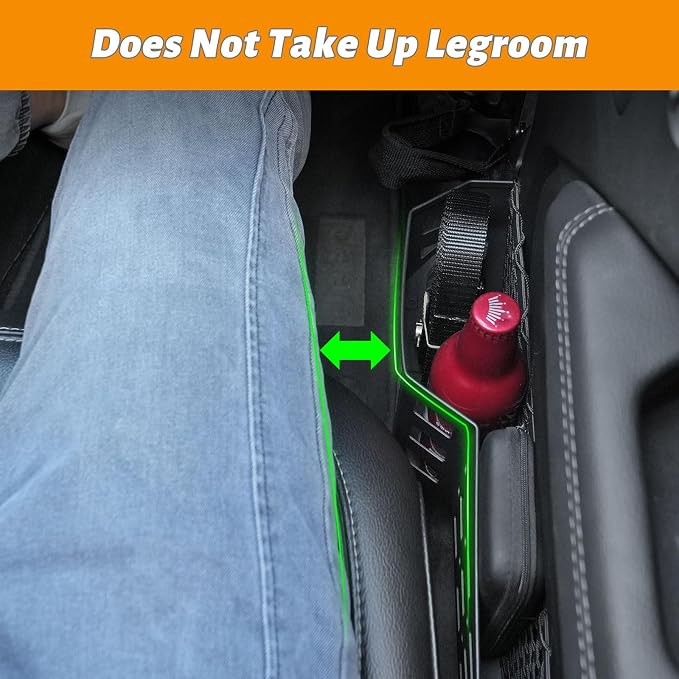 MAIKER 4PCS Metal Front Rear Door Storage Box Compatible with 2018-2025 Jeep Wrangler JL JLU 4XE & 2020-2025 Gladiator JT, Insert Organizer Box Pockets for Replace Sagging Nets, Black