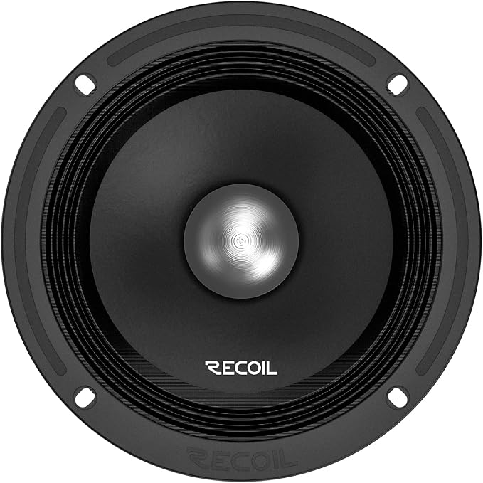 MS65-4P 6.5-Inch Midrange Pro Audio Car Speakers, 600 Watts Max Pair 4Ohm, 1.5-Inch High Temperature Kapton Voice Coil, Premium Quality Audio Door Speakers