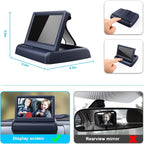 Baby Car Mirror with 4.3'' HD Night Vision Function Display, Safety Car Seat Camera with Wide Crystal Clear View, Easily Observe The Baby’s Move(Not USB)