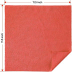 Red Microfiber Cleaning Cloths, 200 Pack Microfiber Towels for Cars, Lint Free & Scratch-Free Bulk Cleaning Rags for House, Kitchen, Car and Shop, Absorbent Cleaning Towels 11.5 x 11.5 inch