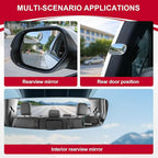 Blind Spot Mirrors, HD Glass Frameless Convex Rear View Mirrors, Wide Angle Adjustable Stick for Side Mirror, Automotive Exterior Accessories for Car, SUV & Trucks, Pack of 2