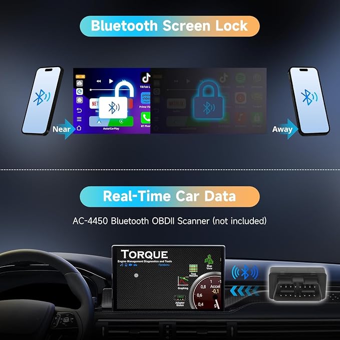 AI CarPlay Box Dual-WiFi Wireless CarPlay&Android Auto Adapter | Built-in Android Multimedia System, Video & Music Apps, Navigation, AI Voice, Support Factory Wired CarPlay/Android Auto