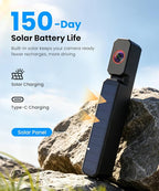6" Solar Wireless Backup Camera: No Drilling 1-Min Quick Install | Dual Antenna for Smooth Live View, 1080P Screen with Color Night Vision, Long Battery & Solar Recharge for Car Truck Trailer