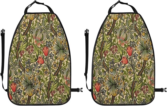 William Morris Car Seat Back Kick Protectors Kick Mats With Storage Pockets For Vehicles To Protect From Dirt Mud Scratches 2 Pack