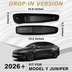 4PCS Door Organizer Tray Compatible with 2026 Model Y Juniper Performance/Premium/Standard Accessories Anti-Slip Easy to Clean Front & Rear Door Side Pocket Storage Box Insert Tray (Drop-in)