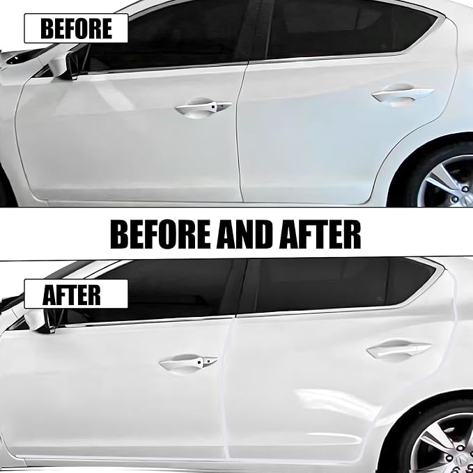 16.4Ft (5M) Car Door Edge Guards, Rubber U Shape Automotive Door Entry Guard Protector Strip, No Glue Required, Universal Vehicle Doors Edge Trim, Exterior Car Accessories (White, 16.4FT)