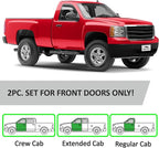 Voron Glass in-Channel Extra Durable Rain Guards for Trucks GMC Sierra 2007-2013 Regular Cab, Window Deflectors, Vent Window Visors, 2 Pieces - 210004v