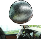 1 Pcs Steering Wheel Sun Shade Cover, Steering Wheel Sun Heat Shield ,18.11in Steering Wheel Sun Block Anti-Heat Aluminum Foil For Suv Truck Van Cars Silver