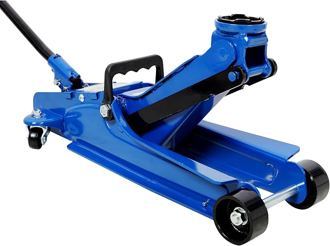 Low Profile Car Jack 4 Ton Portable Floor Hydraulic Jacks 8000 lbs | Heavy-duty steel floor jack with 4-ton capacity, low profile design, lifting range 2.5-20 inches, overload protection va