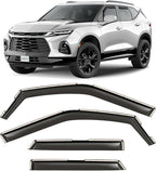 in-Channel Incredibly Durable Rain Guards for Chevrolet (Chevy) Blazer 2019-2026, Original Window Deflectors, Vent Window Visors, Vent Deflector, 4 pcs. - 619462