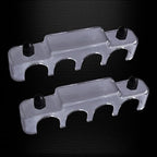 4 x #10 (M5) Studs Bus Bar, 4.2" Power/Ground Distribution Block Brass Battery BusBar Junction with Cover for Auto Boat Amplifier and More (Red & Black)