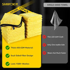 12-Pack Microfiber Cleaning Cloth, Car Drying Towels Car Detailing– XL Microfiber Towels for Cars, Trucks (15.7" x 15.7"), Ultra-Absorbent, Streak-Free, Scratch-Free, No Water Spots