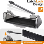 Hidden Under Screen Storage Box for 2016-2026 Tesla Model Y/Model 3 Accessories,One‐Click Open & Silent Damping Slides Center Console Organizer (Fit New Model Y Juniper/Model 3 Highland)