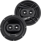 ORION Cobalt Series CB653 6.5” 3-Way Coaxial Car Speakers, 240W, 4 Ohms, Full Range, Enhanced Bass, Polypropylene Cone & Butyl Rubber Surround, Easy Install (Pair)