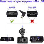 Dash Cam Hardwire Kit Mini USB,10ft 12V-24V to 5V Low Voltage Protection ACN/ACS/ACU Add a Circuit Fuse Holders (Right Angle Mini USB+Fuse kit)
