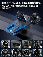 Wireless Car Charger, 15W Fast Charging Auto-Clamping Car Charger Phone Mount Air Vent Cell Phone Holder Compatible iPhone 16/15/14/13/13 Pro/12 pro/12/11, Samsung Galaxy S23/S22/S21/S20, etc