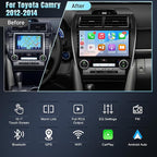 Car Radio for Toyota Camry 2012 2013 2014(JBL Version) with Carplay Android Auto, 10.1IN Screen for Camry Car Stereo with GPS Backup Camera (for Toyota Camry 2012-2014 with JBL)