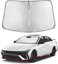 Windshield Sunshade Compatible for Hyundai Elantra 2021-2024 2025 2026, Sun Visor for Front Windshield & Window Sun Shade Cover, UV Heat Blocker & Protector, Car Accessories