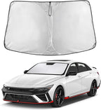 Windshield Sunshade Compatible for Hyundai Elantra 2021-2024 2025 2026, Sun Visor for Front Windshield & Window Sun Shade Cover, UV Heat Blocker & Protector, Car Accessories