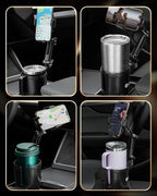 Cup Holder Phone Holder for Car, 2 in 1 Cup Holder Phone Mount with Adjustable Base, Long-Arm Supports 360° Rotation, Car Phone Holder Compatible with All Phones| Anti-Slip&No Shake Design